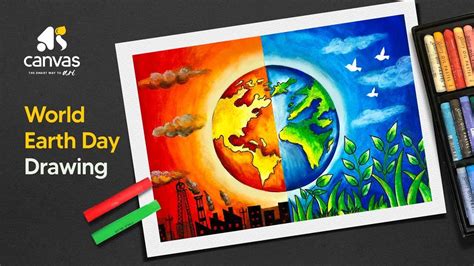 world earth day poster drawing